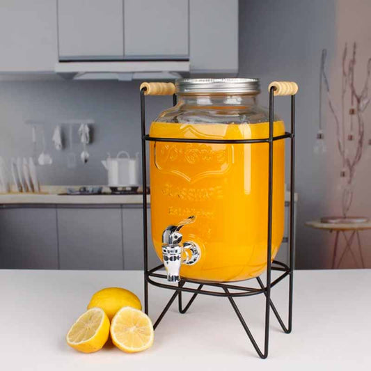 Dispenser vidrio 4 litros detalle canilla