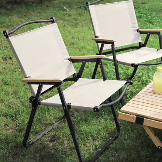 Silla Plegable Con Apoya Brazo Madera