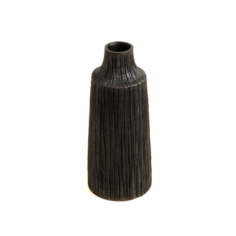 Florero Yaki 12.5x30cm diseño vertical elegante flores tallo largo minimalista