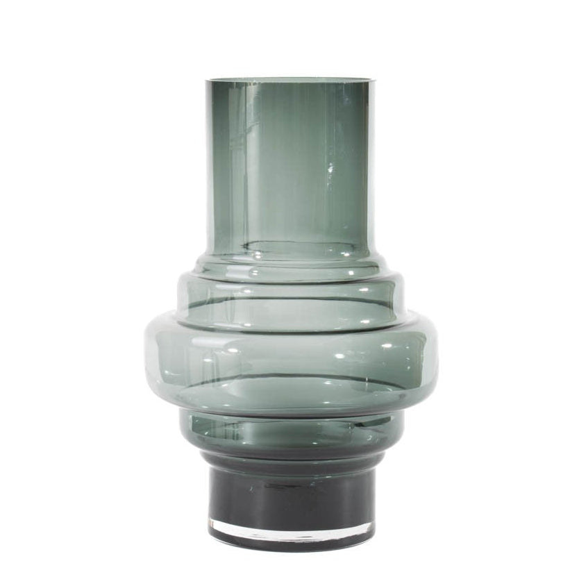 Florero vidrio Octave 30x20cm diseño contemporáneo decoración moderna