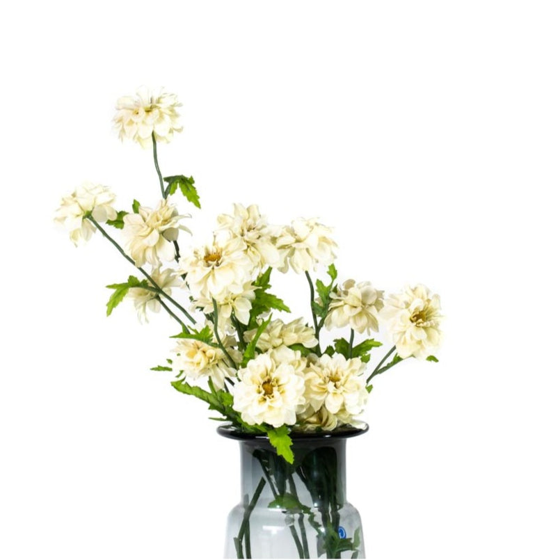 Planta artificial Dalia Spray 63cm set x3 decoración floral sin mantenimiento