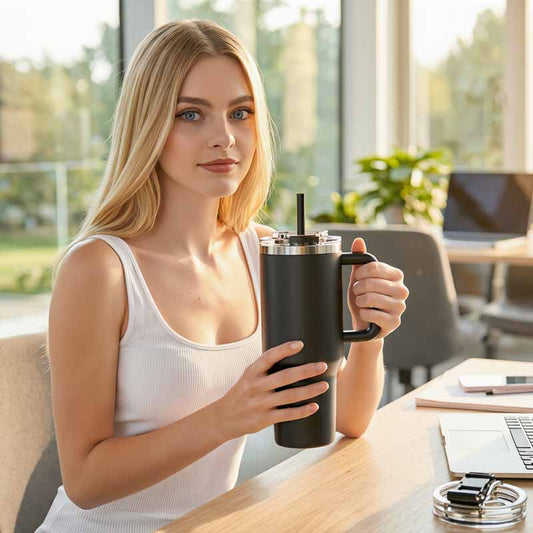 Vaso Quencher Negro 1200ml Liso - vista 2