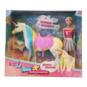 Muñeca Kiara Hada Y Su Unicornio Poppi Doll 5981-B145