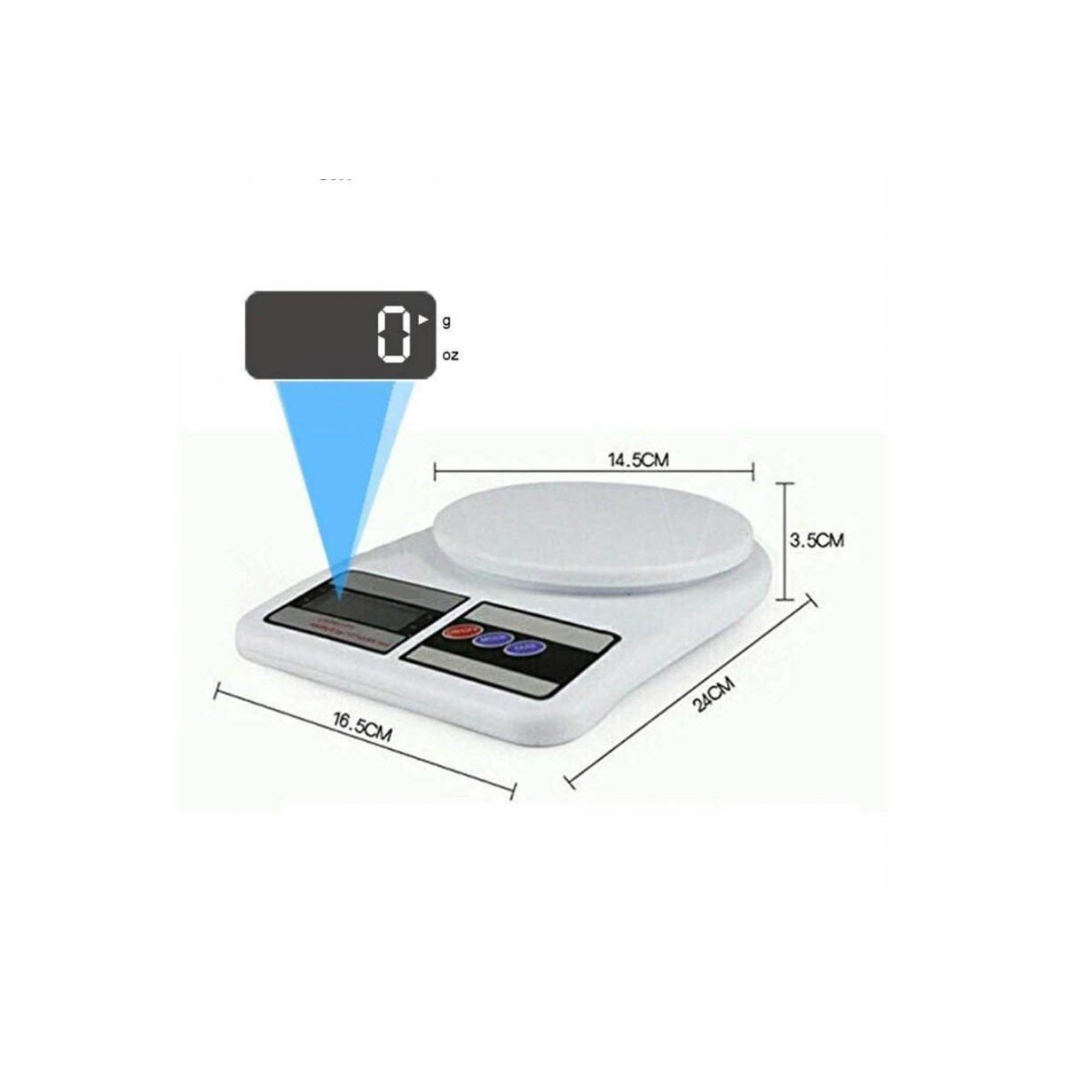 Báscula Digital Cocina, Báscula Precision 10kg/1g, Balanza de