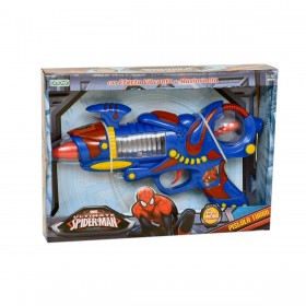 Pistola Turbo Con Luz Y Sonido Spiderman Ditoys 1567