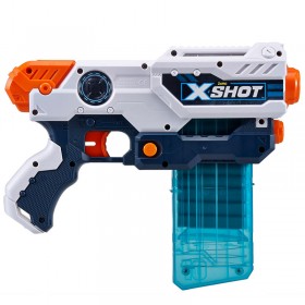 Xshot Pistola Lanza Dardo Clip Hurricane + 16Dardos