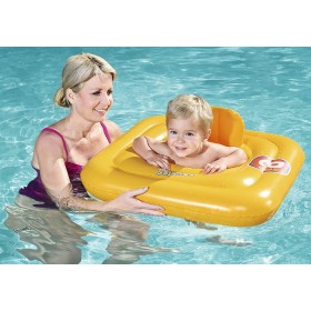 Flotador Inflable Bestway 32050 en color amarillo, diseñado para bebés y niños