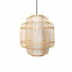 Lámpara Colgante Techo cilíndrica Bambú