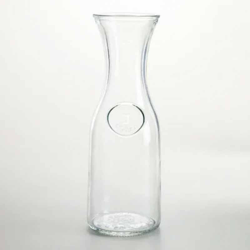 Botella Vidrio 1lts Boca Ancha