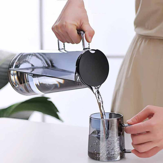 Jarra Vidrio Borosilicato con tapa y asa 1.8 Lts