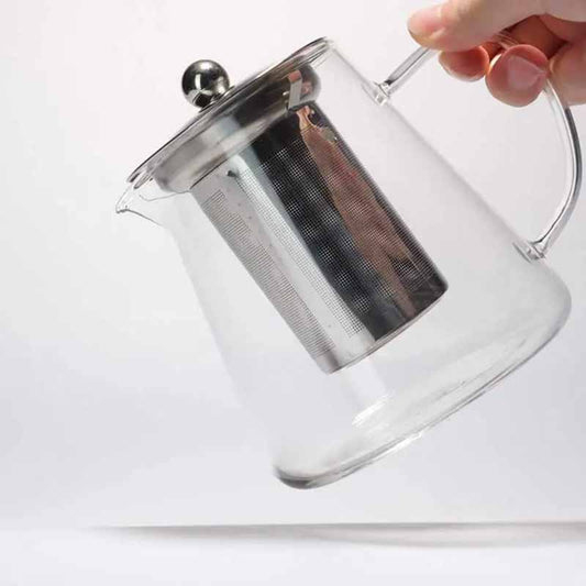Tetera de Vidrio 550ml con Infusor - Momento de Té Perfecto