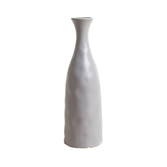 Florero cerámica gris Cadiz 35.5cm centros mesa decoración moderna sofisticada