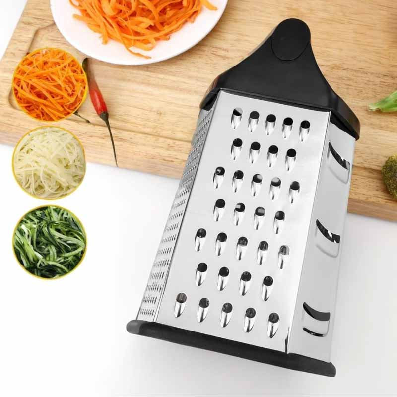 rallador acero inoxidable manual 6 caras