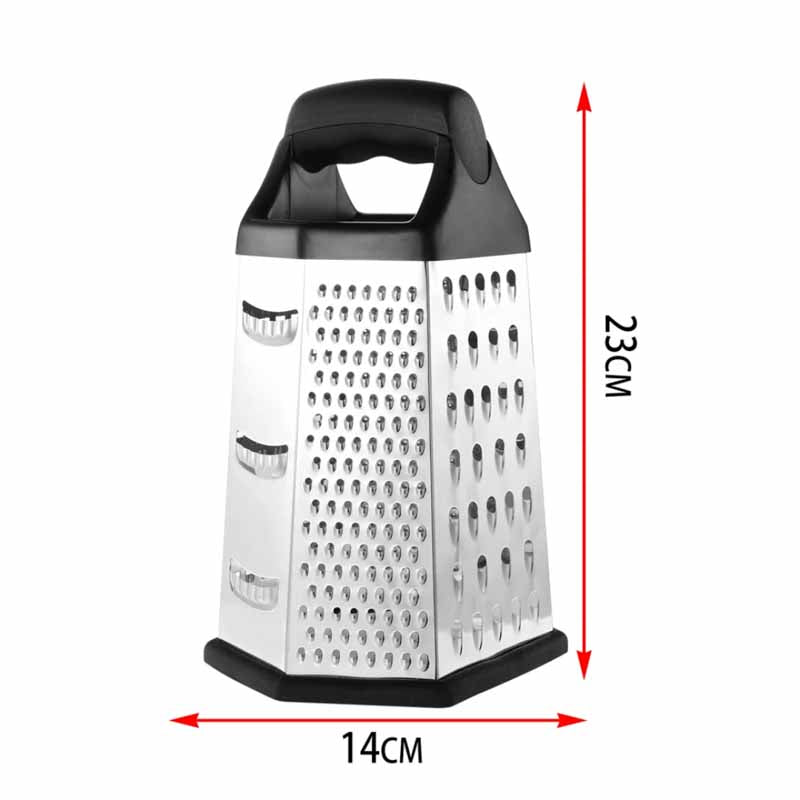 Rallador Acero 6 Caras 23cm
