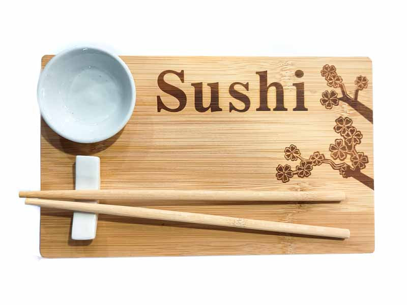 Set Sushi Individual Madera 