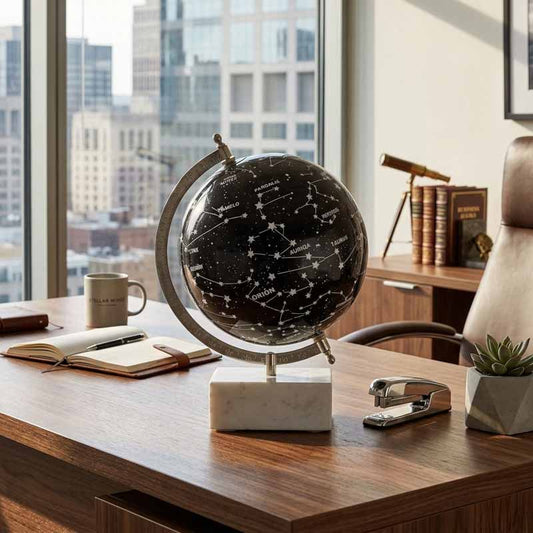 Globo Terráqueo Galaxy Base Mármol E78468