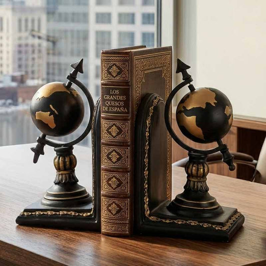 Sujeta Libros Globo Terráqueo  Set x 2