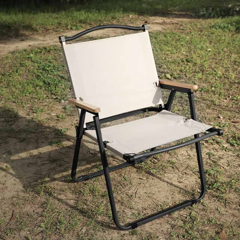 Silla Plegable Con Apoya Brazo Madera