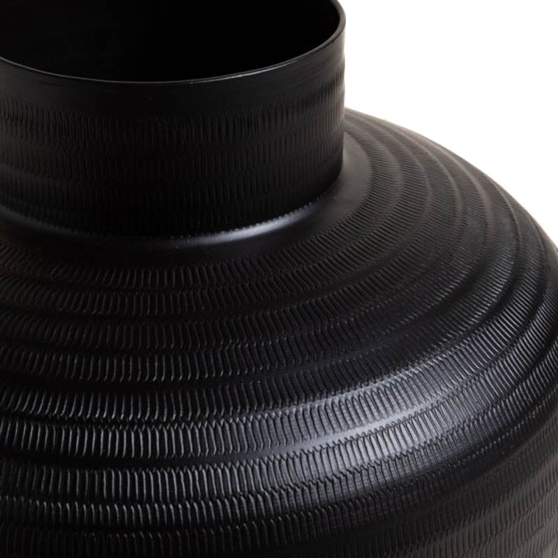 Jarrón Pali Negro 28,5X27cm 0651005