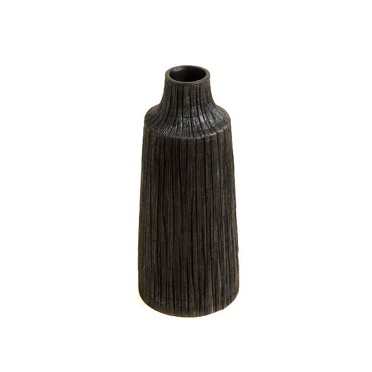 Florero Yaki 12.5x30cm diseño vertical elegante flores tallo largo minimalista
