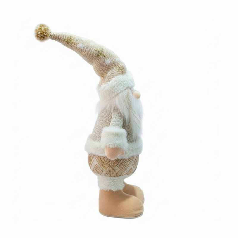 Navidad Adorno Muñeco 50cm Dorado/Blanco