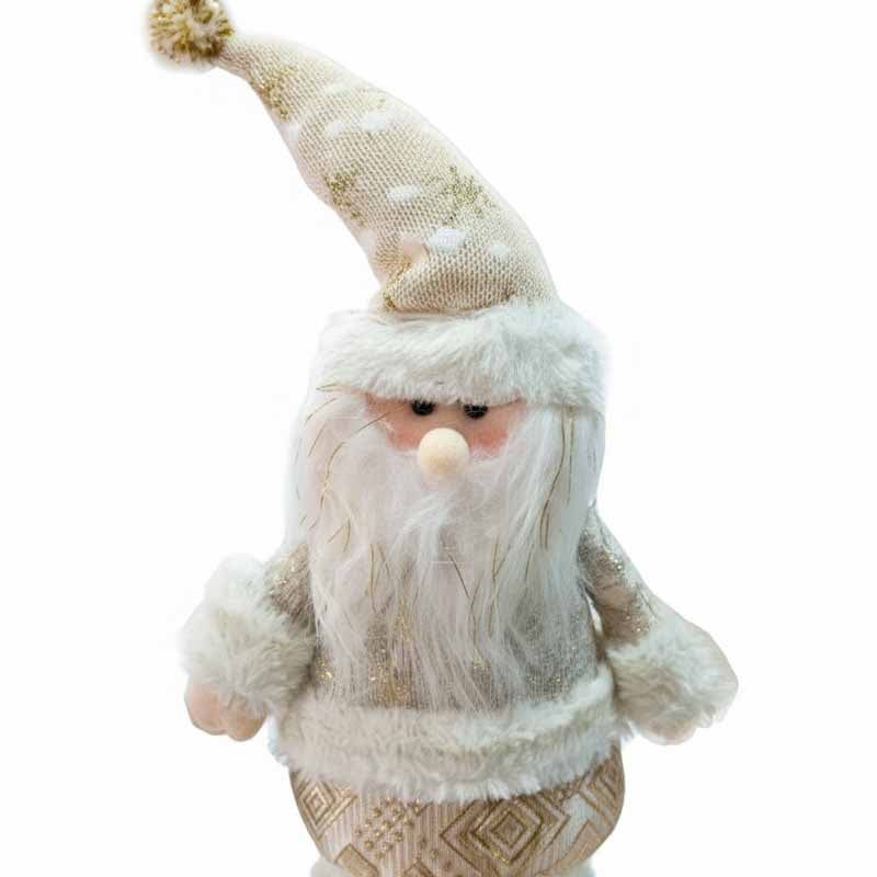 Navidad Adorno Muñeco 50cm Dorado/Blanco