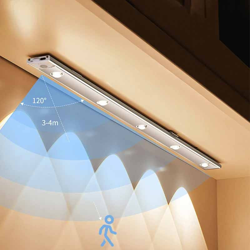 Liston Led Bajo Alacena Usb 60cm Control Remoto