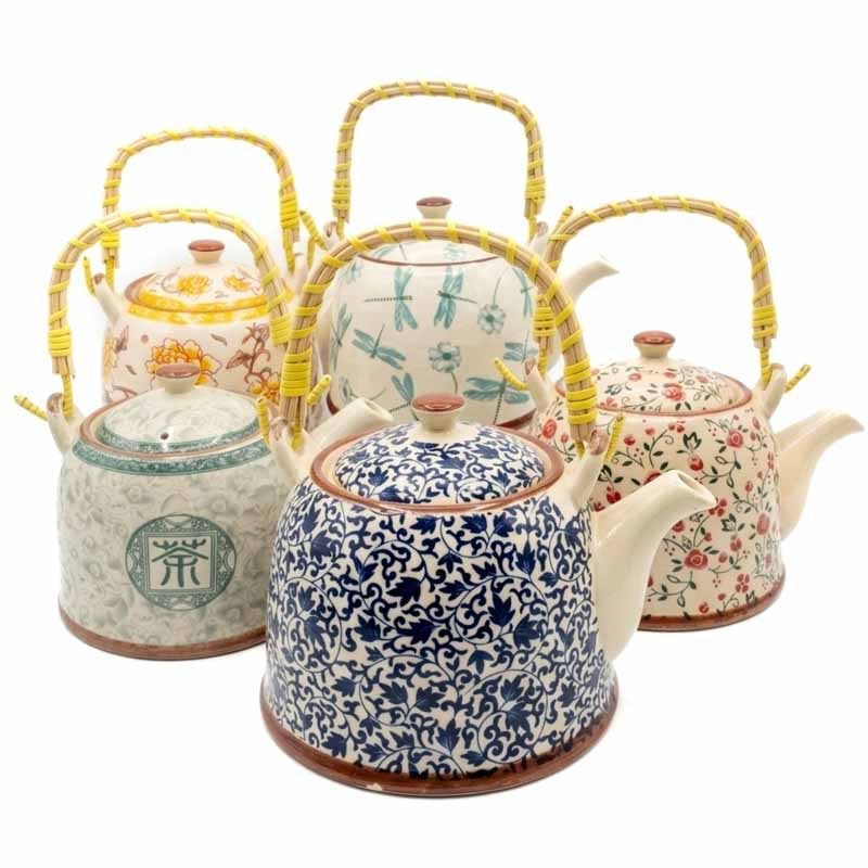 Tetera Porcelana Con Infusor Metal