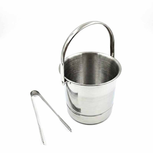 Balde Hielo Acero 14,5x12cm Con Pinza