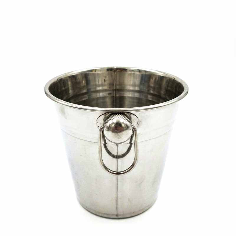 Balde hielo acero inox detalle asas