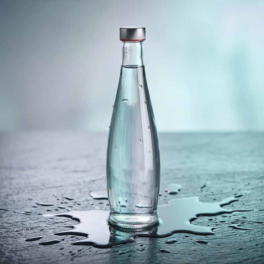 Botella Vidrio 1 Lt Tapa Metal