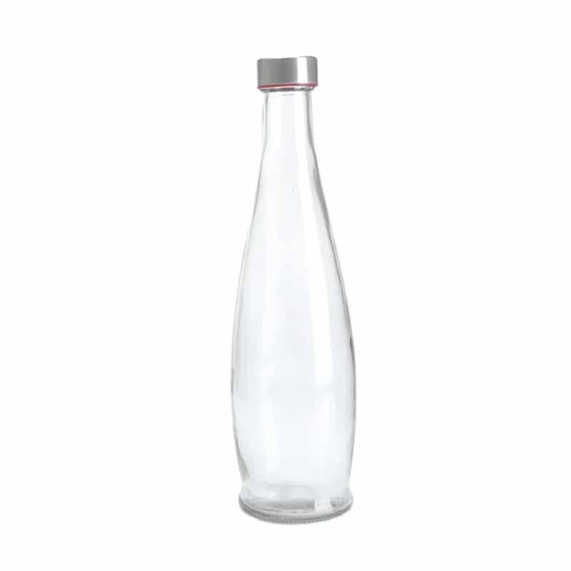 Botella vidrio 1 litro tapa metal en heladera