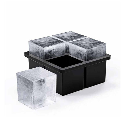 Cubetera Silicona Molde Hielo 4 Cubo 12x12x5cm