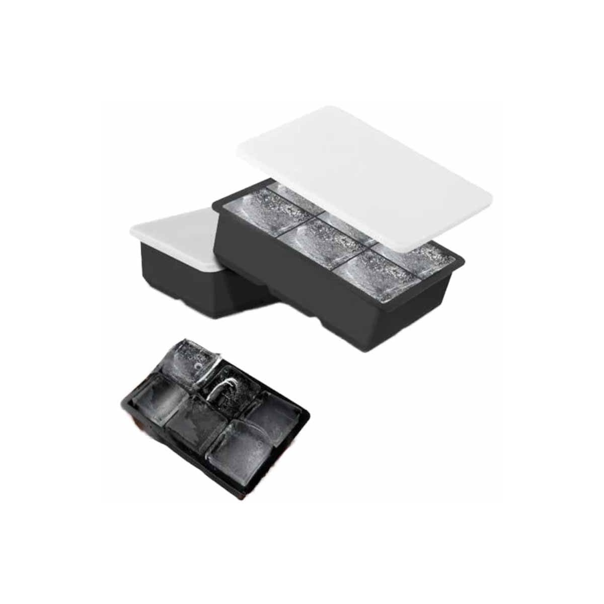 Cubetera Silicona Molde Hielo 6 Cubos 17x12x5cm