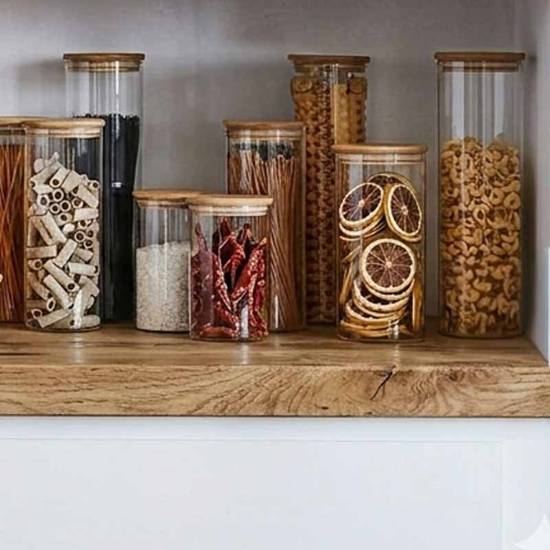 Frasco vidrio borosilicato 1,7 litros en cocina