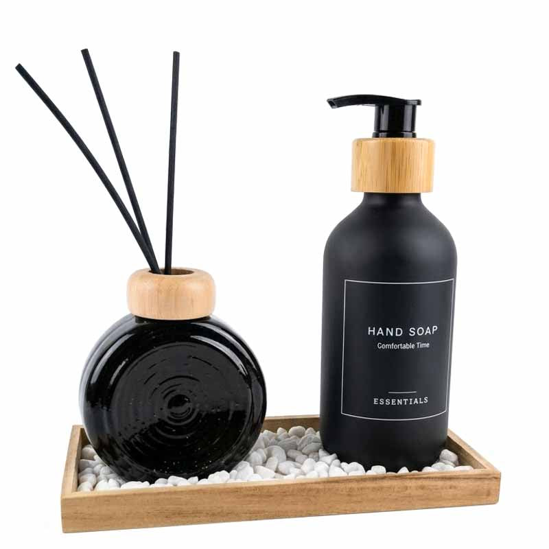 Set Dispenser Jabon Liquido Con Difusor