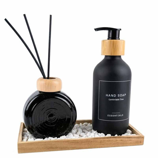 Set Dispenser Jabon Liquido Con Difusor