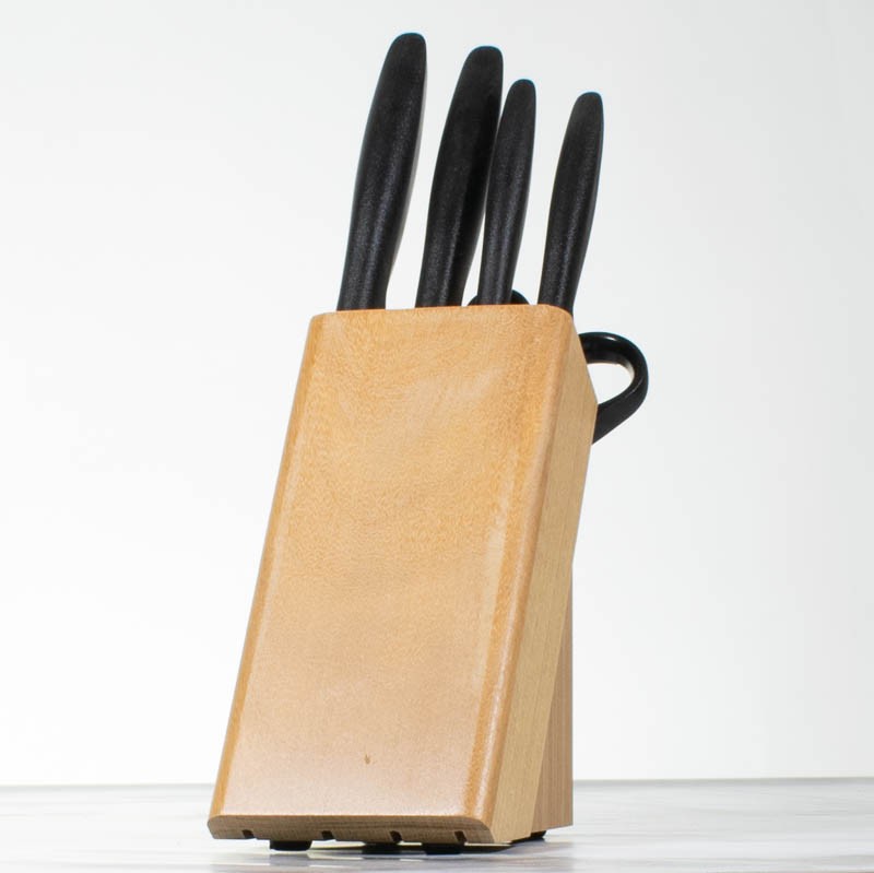 Juego de Cuchillos Tramontina Plenus x6 Piezas con Taco de Madera