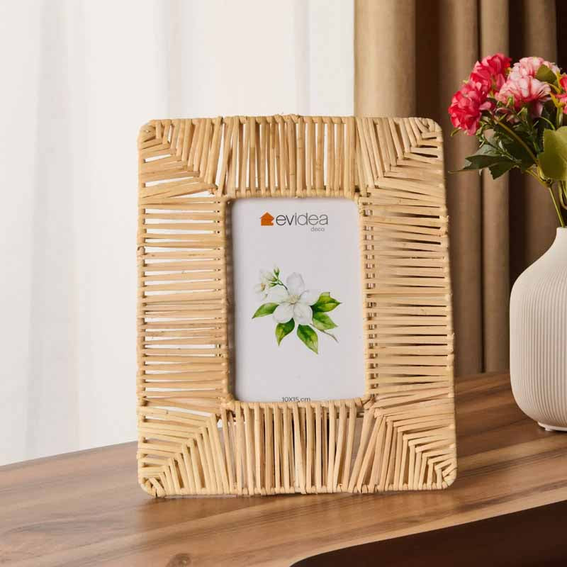 Portarretrato rattan 13x18cm con foto