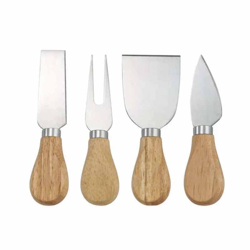 Set 4 cuchillos para queso detalle mangos