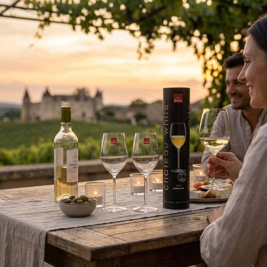 Set x2 Copas Vino Rona Chateau White 410ml - vista 2